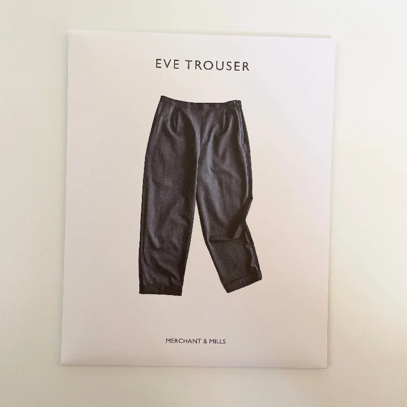 Merchant & Mills Pattern : Eve Trouser Trousers Solid Black