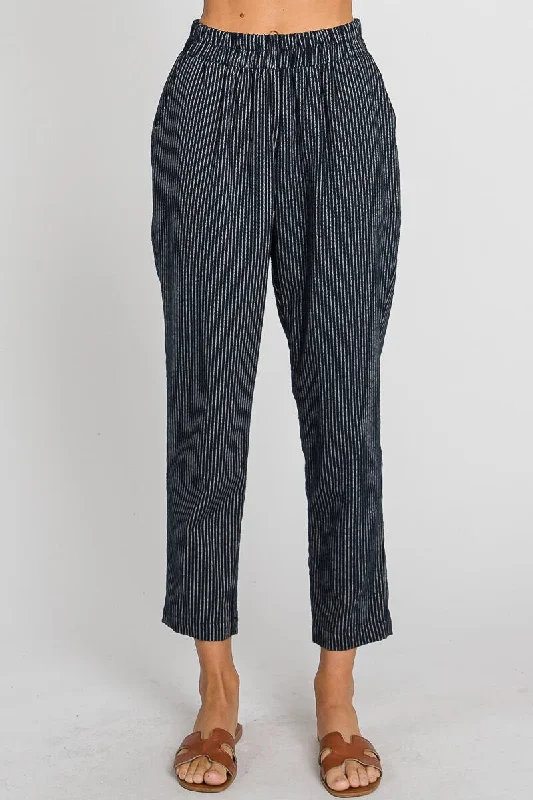 Ankle Length Pinstripe Trousers Trousers Evening Elegant