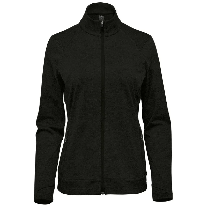 Stormtech Women's Black Treeline Performance Jacket Collared Jacket Crew Neck Jacket Turtle Neck Jacket