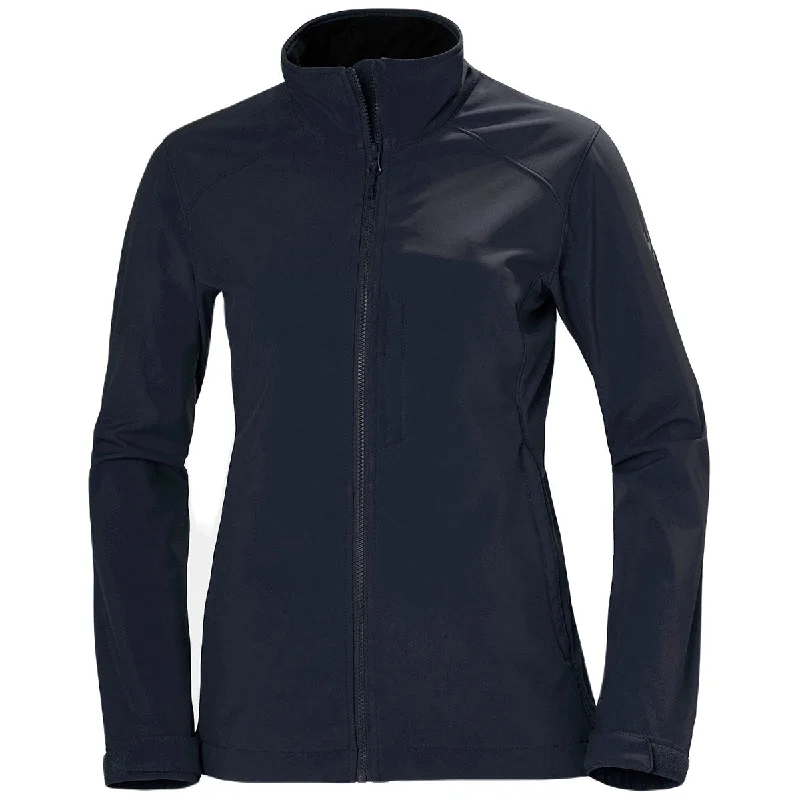 Helly Hansen Women's Navy Paramount Softshell Jacket Hooded Jacket Caped Jacket Shawl Collar Jacket