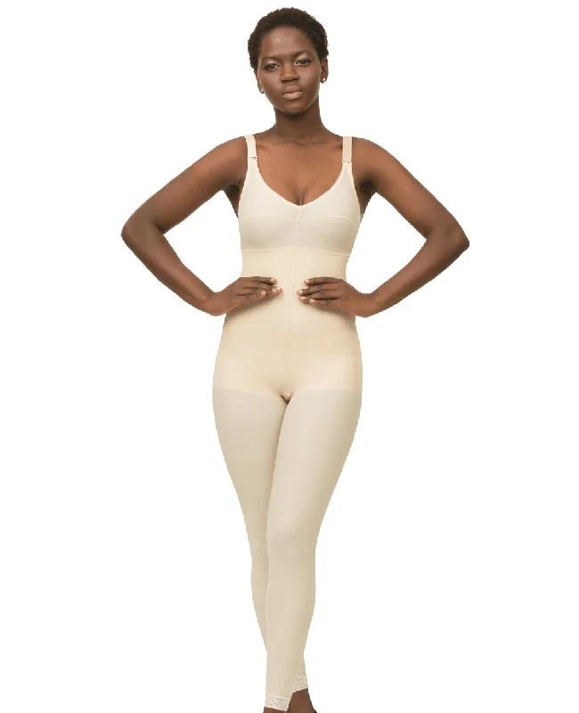 2nd Stage Ankle Length Compression Bodysuit w/Bra (BB08) Comfortable Bodysuit with Thong Back