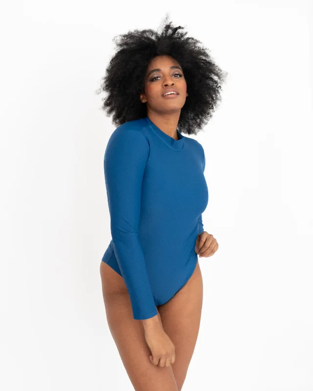 HIGH NECK LONG SLEEVE BODYSUIT- LAST CHANCE Comfortable Sports Bodysuit