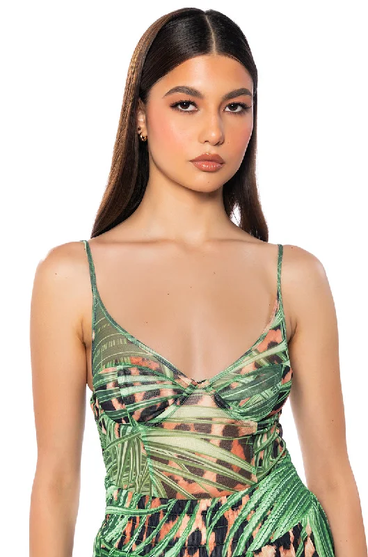 IN PARADISE BODYSUIT Stylish Bodysuit with Lace Detail