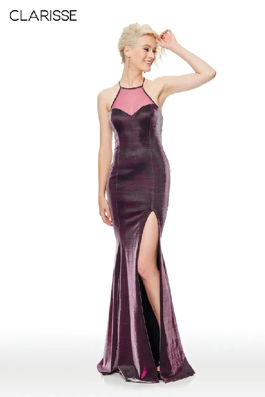 Clarisse -3729 High Halter Sheath Evening Dress Tunics Ceremony elegant