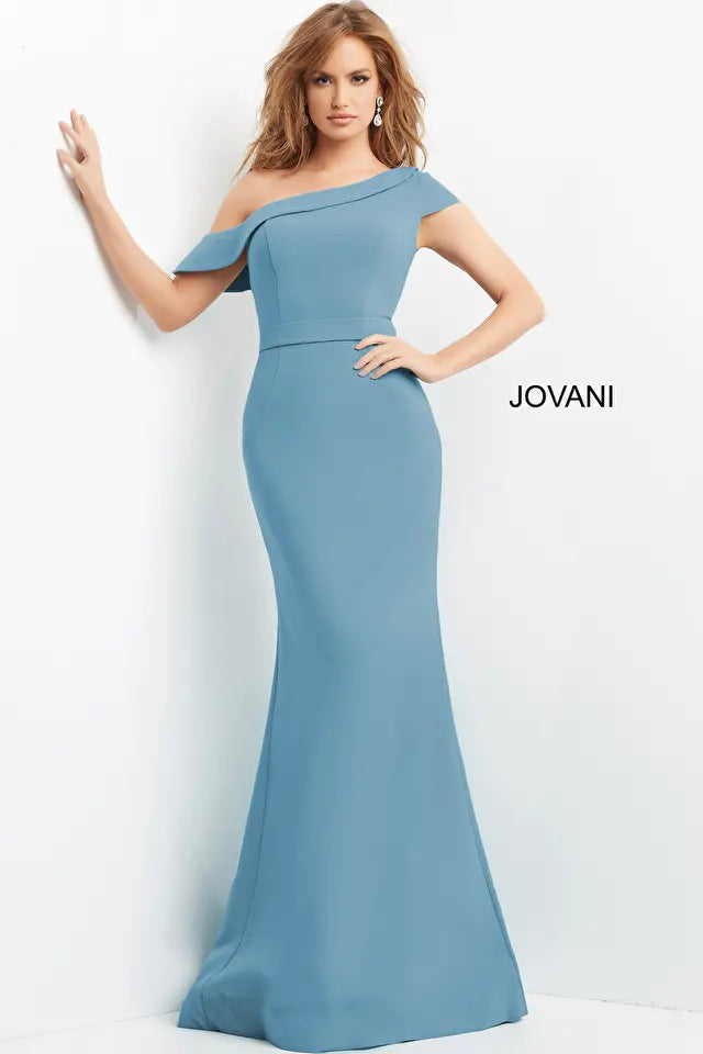 Jovani -09129 Asymmetric Neckline Sheath Evening Dress Tunics Custom made