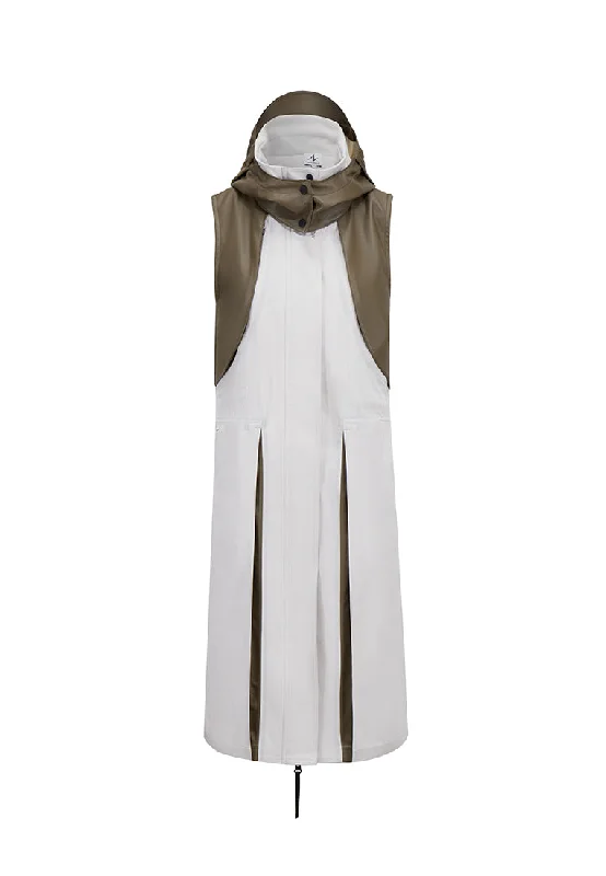 On A Slope Sleeveless Coat Soft Cashmere Wrap