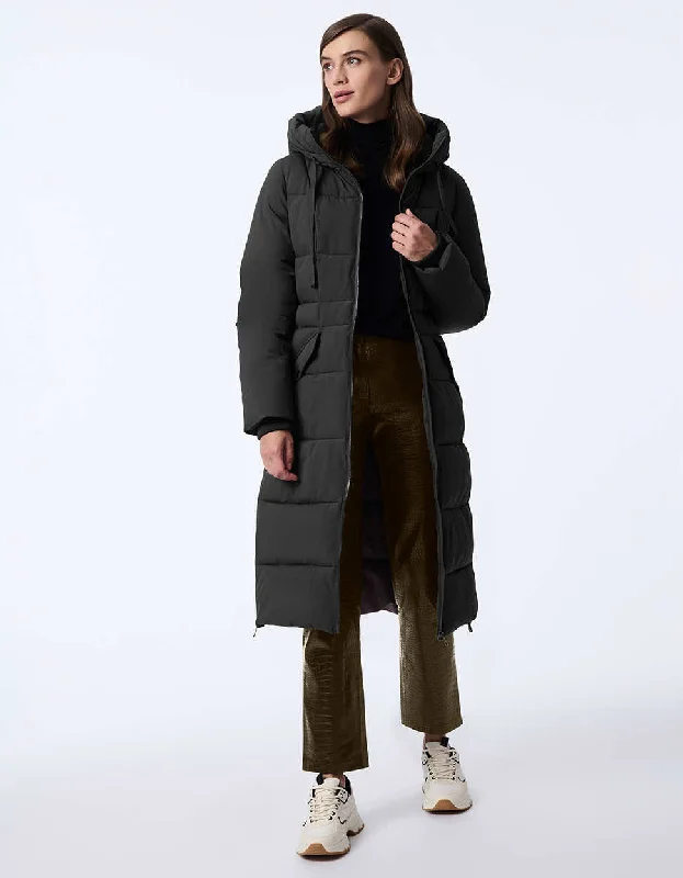 Evermore Puffer Coat Military-Inspired Jacket