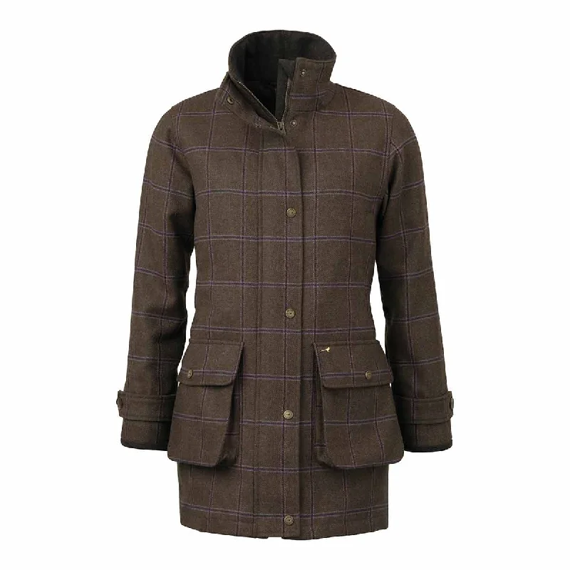 Laksen Pippa Women's WaterProof Tweed Coat W.CTX Sporty Zip-Up Jacket