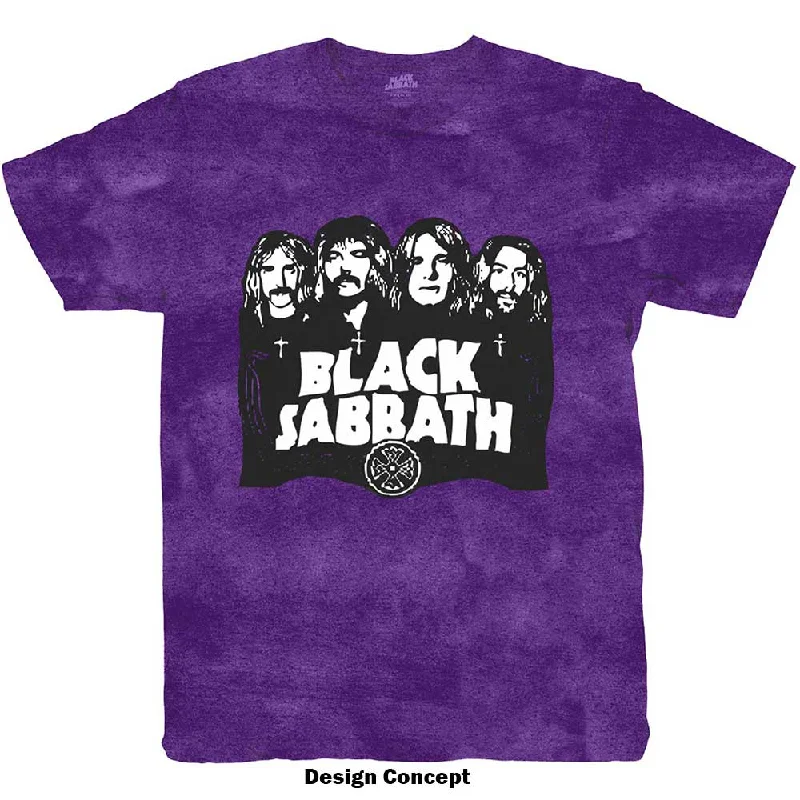 BLACK SABBATH Attractive T-Shirt, Band & Logo Mesh Blend Leather Blend Suede Blend