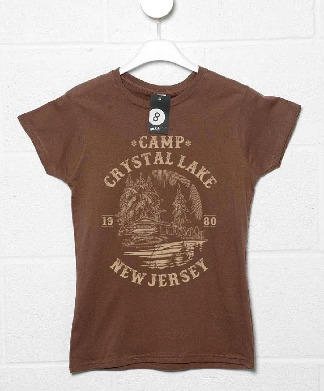 Camp Crystal Lake 1980 Fitted Womens T-Shirt Chenille Fabric Brocade Fabric Lace Fabric