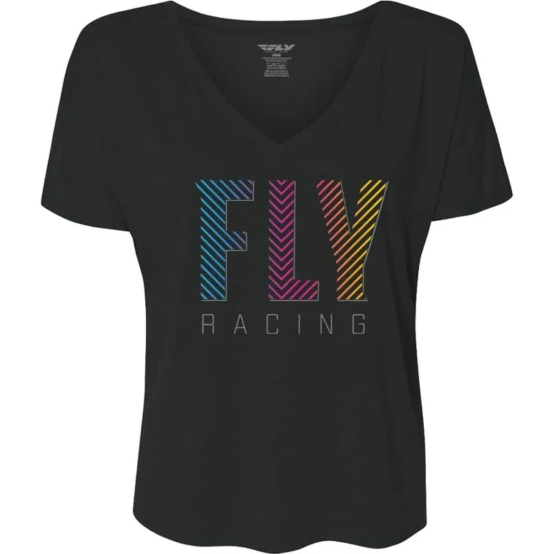 Fly Racing Like4Like Women's Short-Sleeve Shirts (Brand New) Plaid T-Shirt Polka Dot Checkered