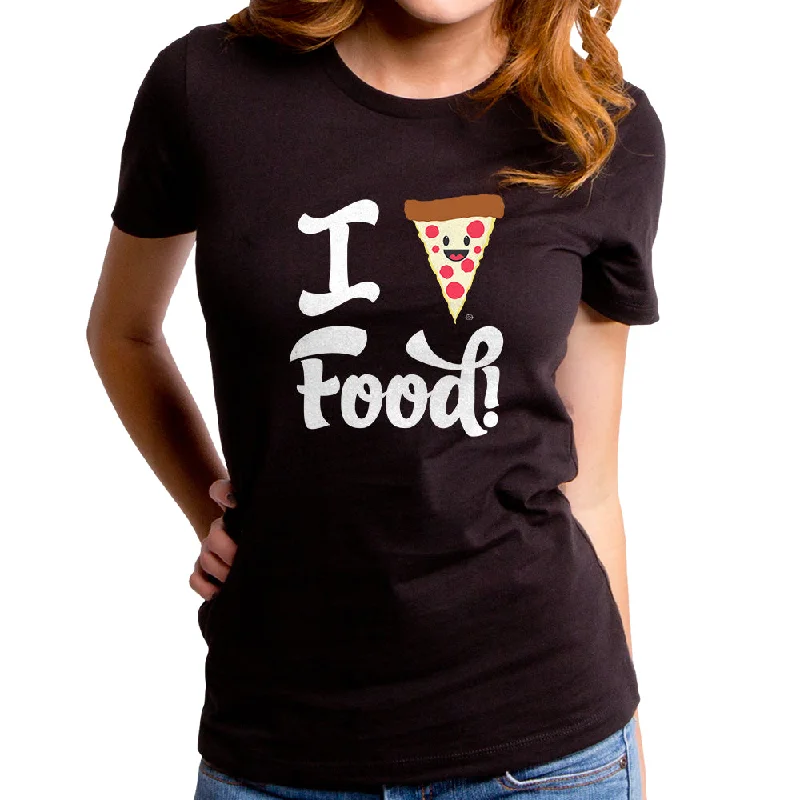 I Pizza Food Women's T-Shirt Terry Blend Velvet Blend Canvas Blend