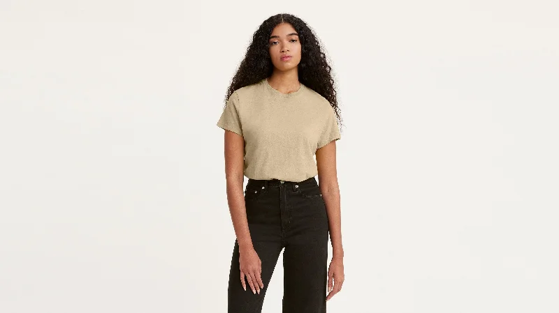 Levi's® Women's Classic Fit T-Shirt Terry Blend Velvet Blend Canvas Blend