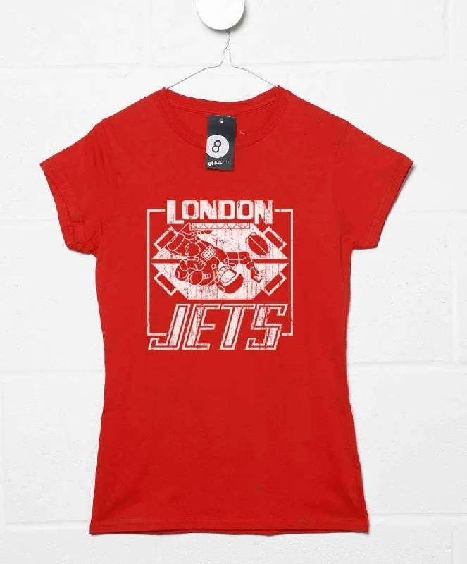 London Jets Womens Style T-Shirt Thin T-Shirt Open Front Quick Dry