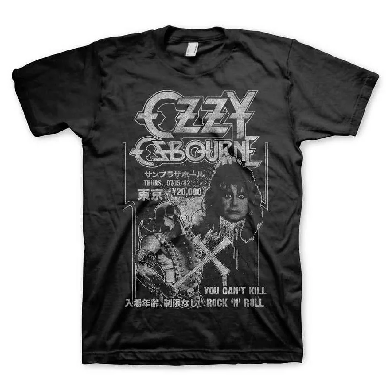 OZZY OSBOURNE Powerful T-Shirt, Executioner in Japan Knit Fabric Woven Fabric Fleece Fabric