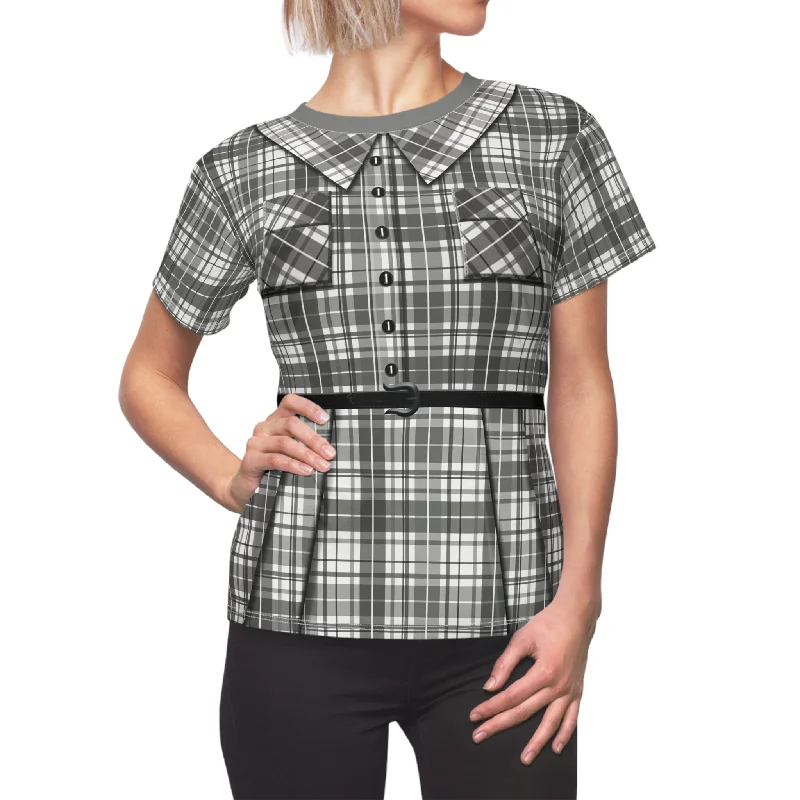 Retro Agatha Harkness Women's Shirt, Agatha All Along Series Costume Print Jacquard Patchwork