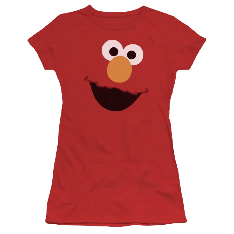 Sesame Street Elmo Face Juniors T-Shirt Elegant Classic Vintage