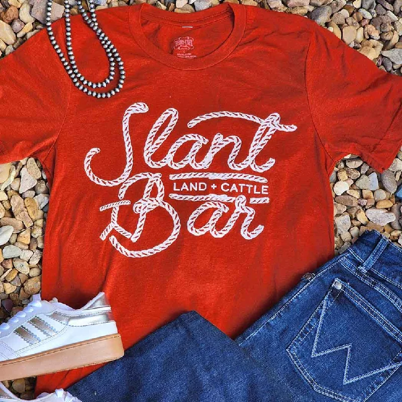 Slant Bar Land & Cattle Tee Iron Safe Non-Iron Wrinkle Free