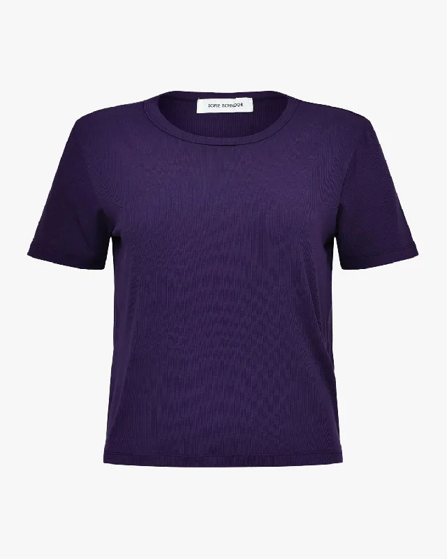 NATALIASW T-SHIRT - Dark Purple Layered Multi-layer Single Layer