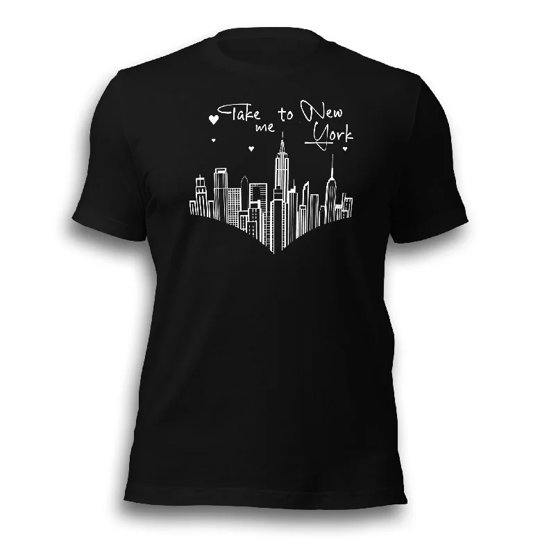 TAKE ME TO NEW YORK UNISEX T-SHIRT Elasticated Padded Insulated