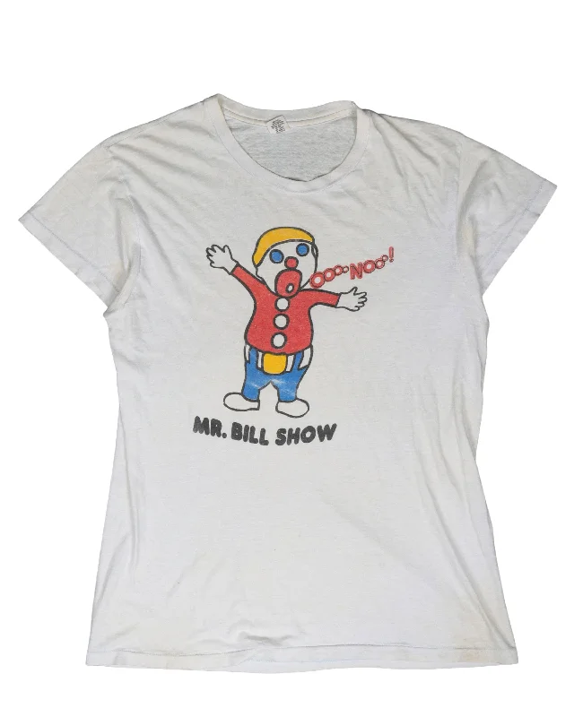 Mr.Bill Show T-Shirt Front Pockets Side Pockets Patch Pockets