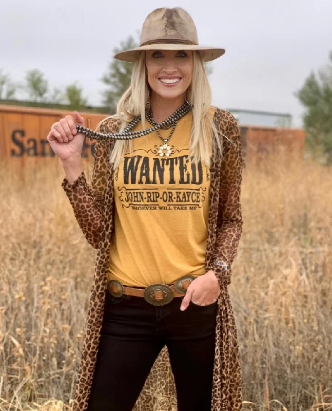 Wanted - Yellowstone TV Show Tee Wool Fabric Cashmere Fabric Tweed Fabric