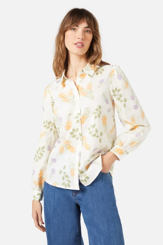 Wild Flower Shirt Elegant Classic Vintage