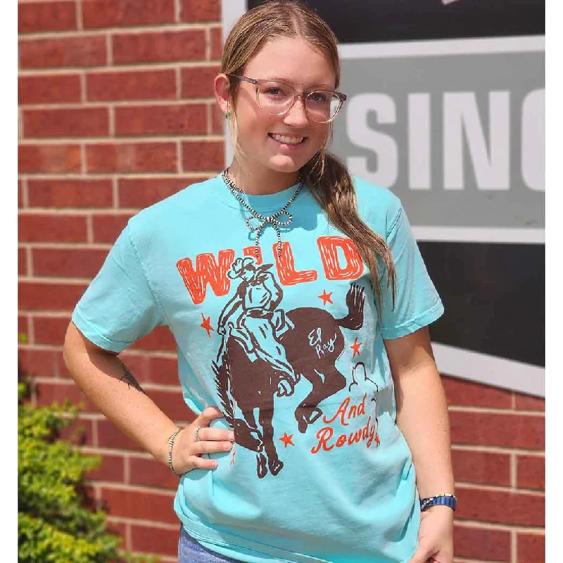 Wild & Rowdy Mint Tee Polka Dot Checkered Tartan