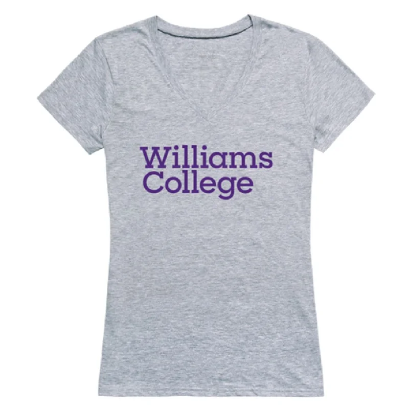 Williams College Ephs The Purple Cows Womens Seal T-Shirt Denim Fabric Leather Fabric Suede Fabric