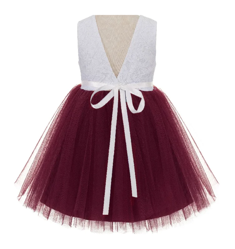 Burgundy / Ivory Sash