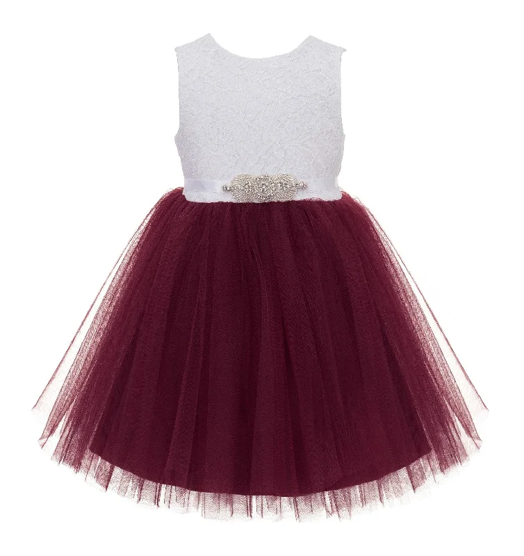 Burgundy / White Sash