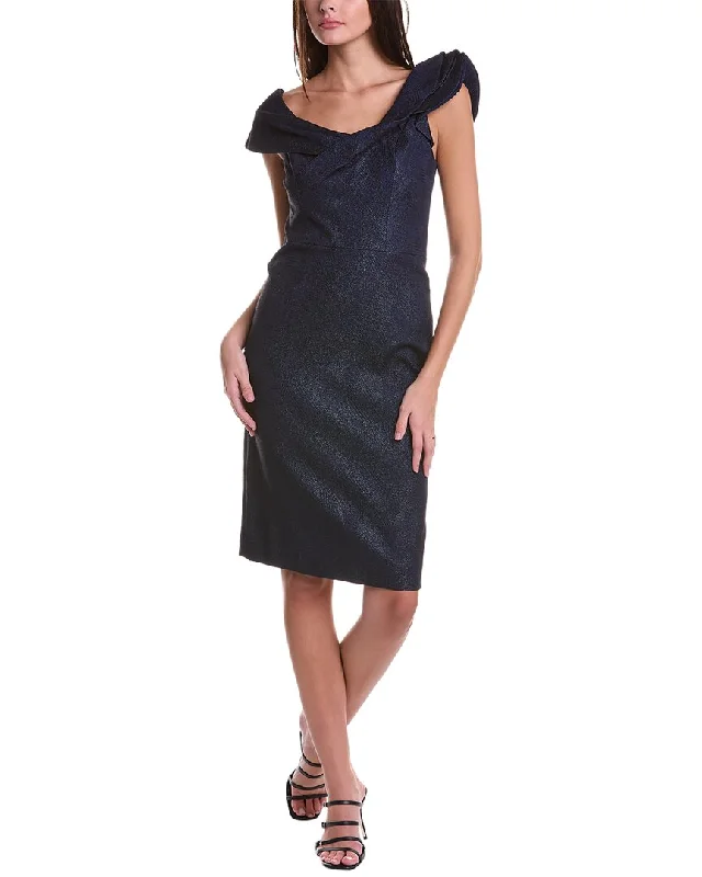 Teri Jon By Rickie Freeman Shimmering Sheath Dress