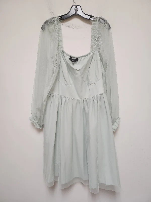 Dress Casual Short By Eloquii In Green, Size: 2x