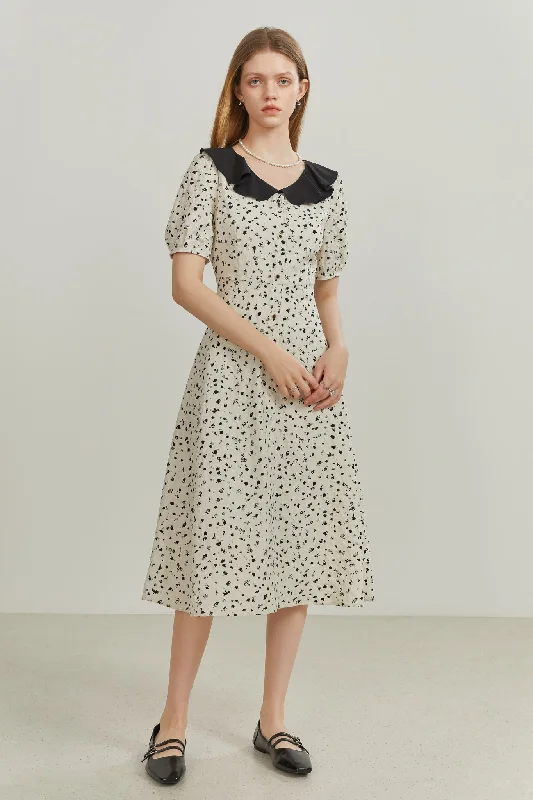 Fansilanen | Dyani Contrast V-Neck Dress