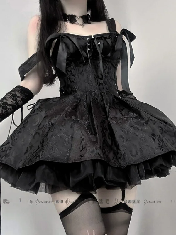 Halloween costume fishbone tie dress