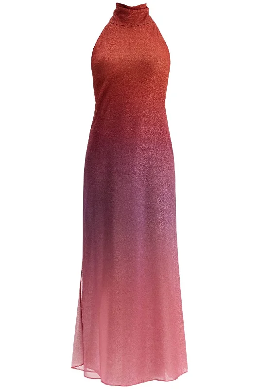 lumière shade high neck dress LPOS250 SUNSET