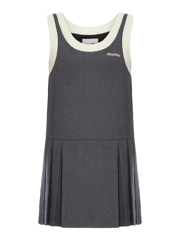 SHORT GRISAILLE DRESS