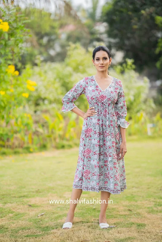 Akira Hand Block Print Dress (CRD20)