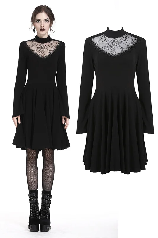 Spiderweb hearted punk dress DW237