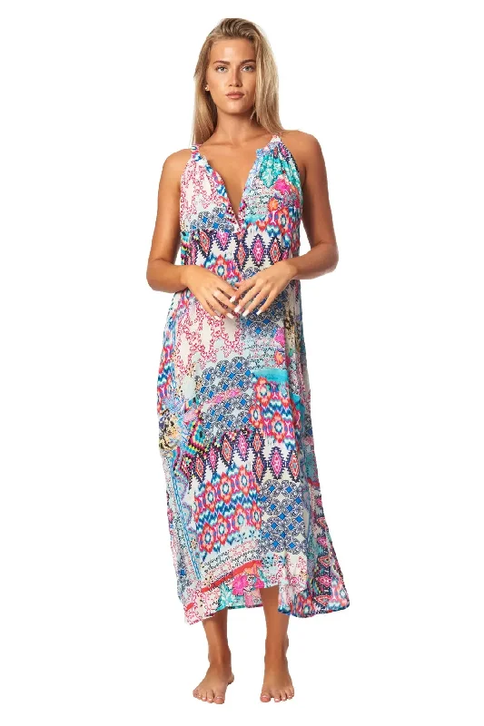 Tribal Ikat Resort Vacation Dress