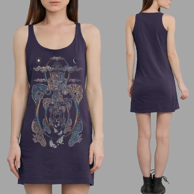 Yogabhoga Women Dress - Aubergine