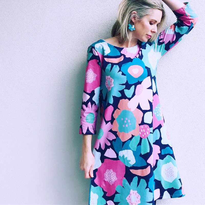 You Grow Girl Blue Swing Dress