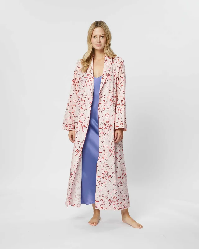 Women's Classic Cotton Dressing Gown - Cassey Floral Tunics Versatile all-occasion