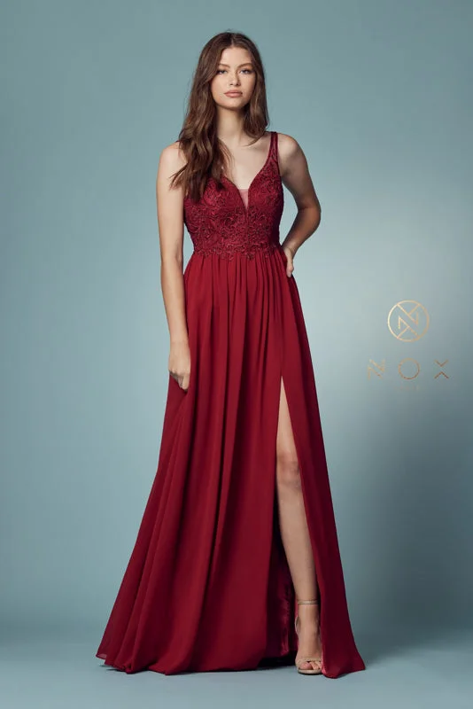 **Nox Anabel's Ethereal Prom Dress: A Symphony of Shimmer and Elegance** Cowl Neckline Elegant