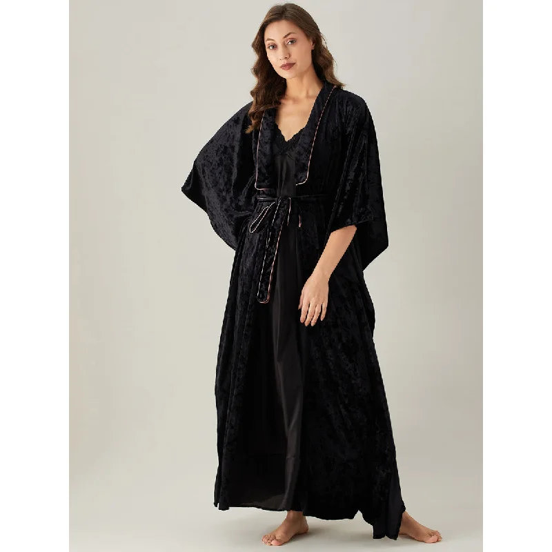 Women's Pink Polyester Solid Plain Nightdress - The Kaftan Company Tunics Luxurious high-end