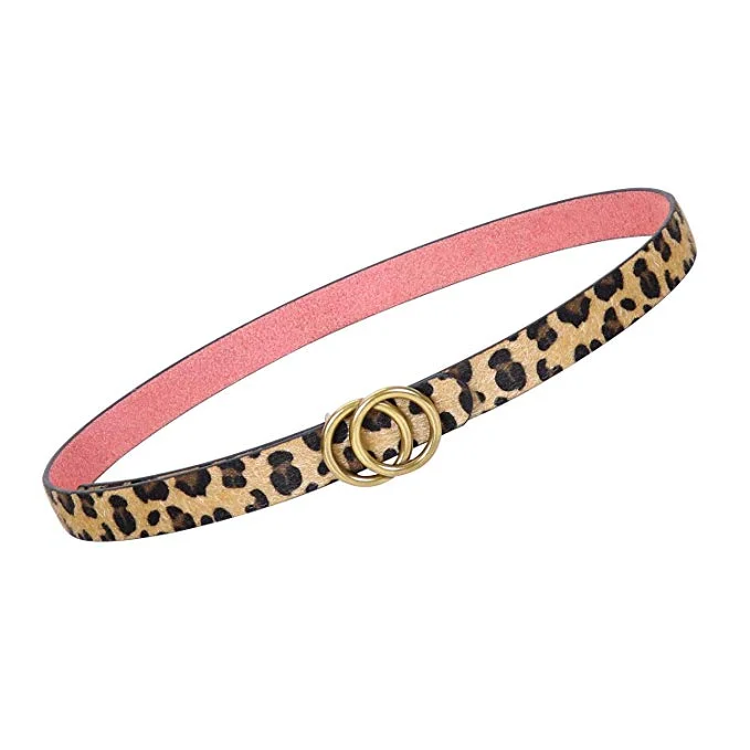 E-leopard Print-bronze Buckle